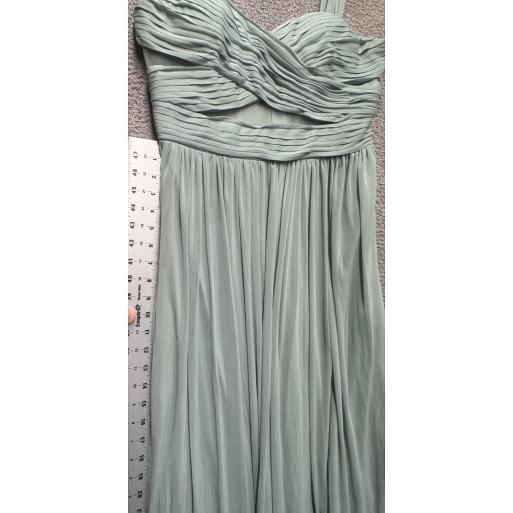 Birdy Grey Sage Green Pleated Bridesmaid Maxi Dress L NWT Romantic Fairy - Picture 12 of 16